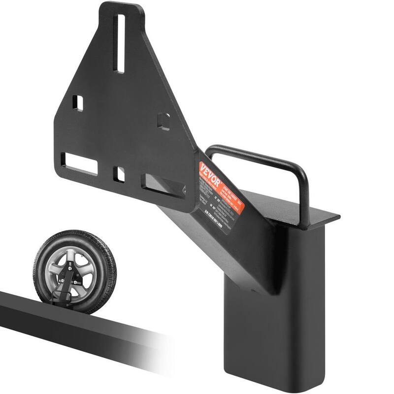 VEVOR Spare Tire Carrier 160 lbs. Trailer Kit Spare Tire Mount for Most 4 & 5 and 6 & 8 Lugs Wheels on 4 in. to 6.5 in. Bolt - BTCFJCK150LBSV8AWV0
