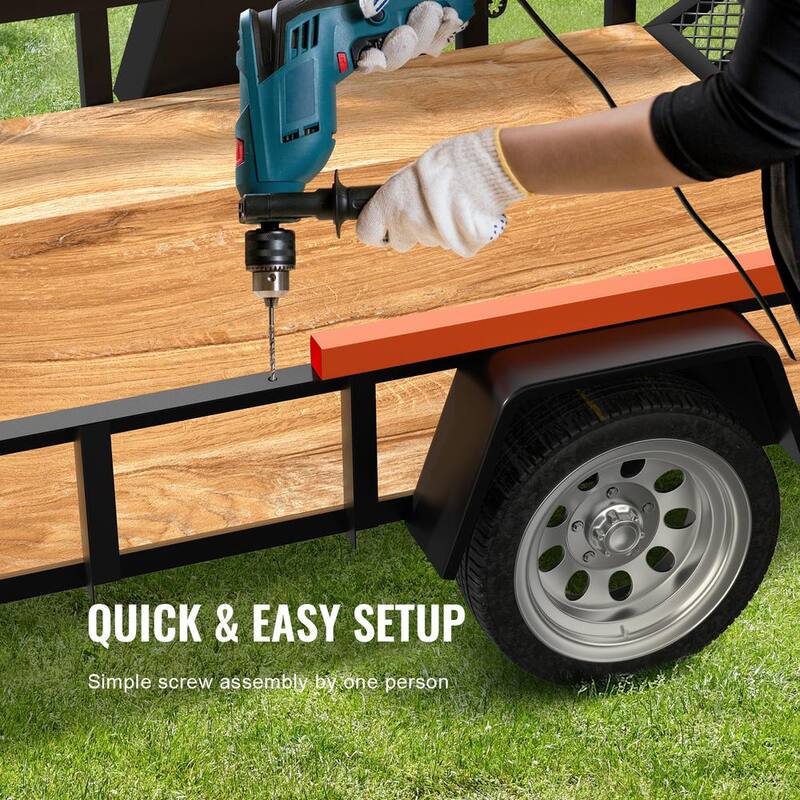VEVOR Trailer Tailgate Lift Assist 180 lbs. Load Capacity Trailer Kit for Open Utility Trailer Tailgate and Ramp (1 Side) - DBKCWMSJXTJS8FCVIV0