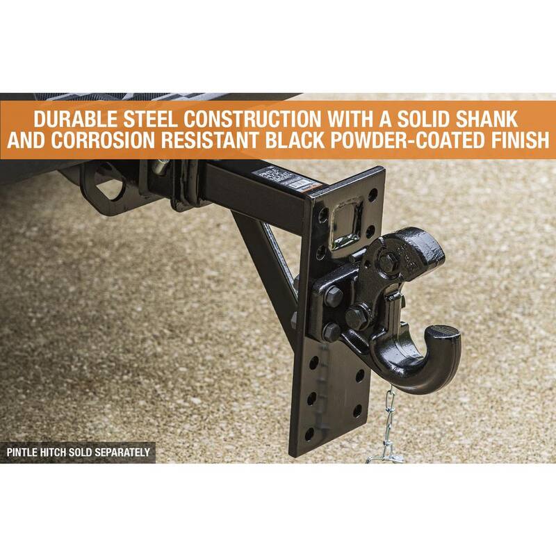 Buyers Products Company 6-Position 10,000 lbs. Pintle Hook Mount for 2 in. Hitch Receivers - PM812