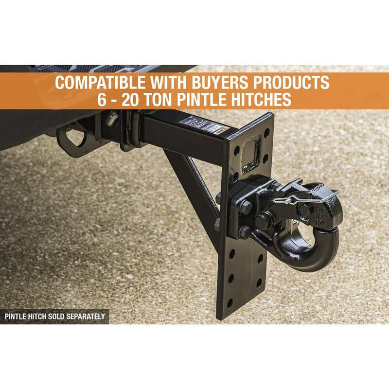 Buyers Products Company 6-Position 10,000 lbs. Pintle Hook Mount for 2 in. Hitch Receivers - PM812