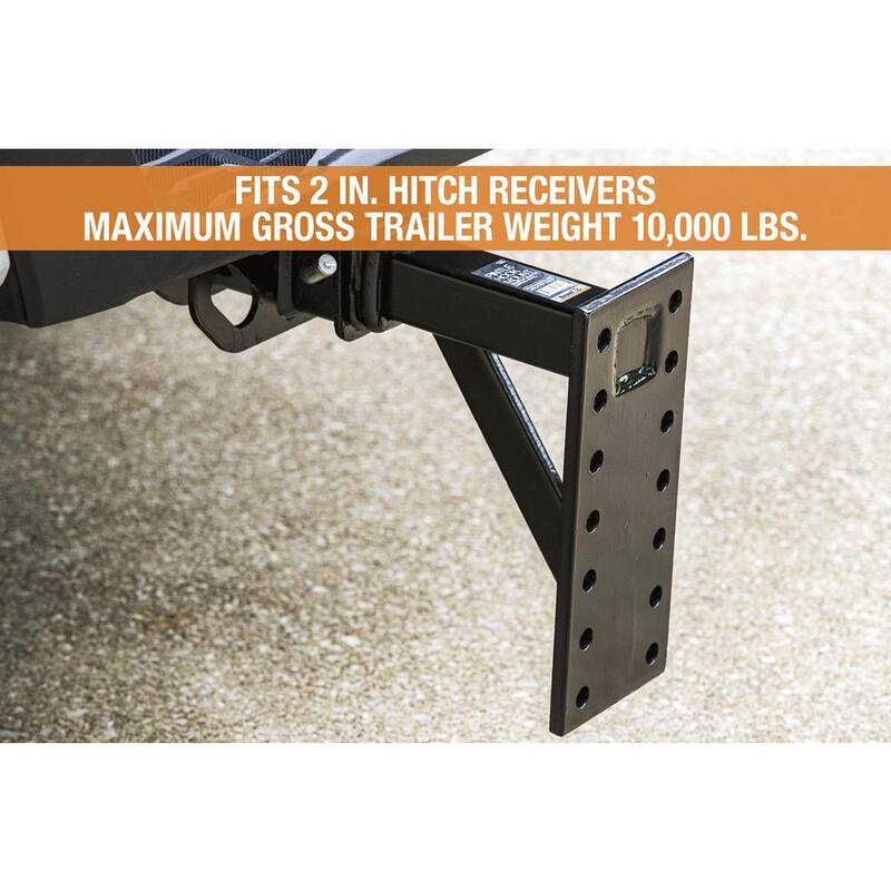 Buyers Products Company 6-Position 10,000 lbs. Pintle Hook Mount for 2 in. Hitch Receivers - PM812