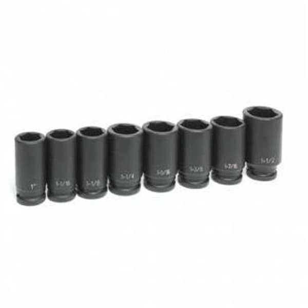 Grey Pneumatic Grey Pneumatic Corp. GY8034 .75 in. Drive SAE Impact Socket Set - 8 Pieces - GY8034