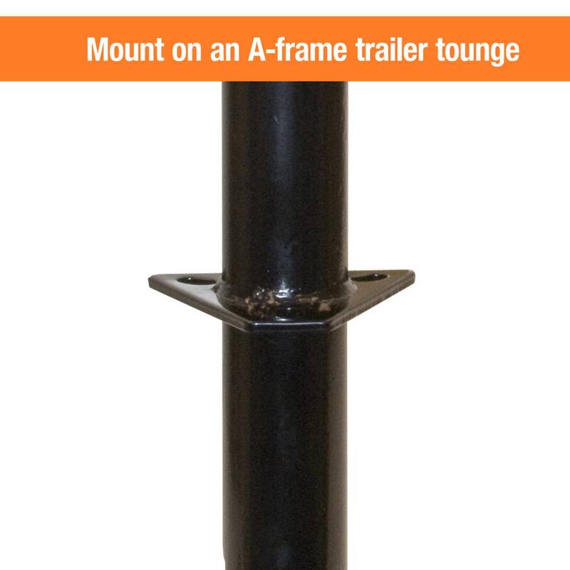 Buyers Products Company 5,000 lbs. Capacity 15 in. Travel A-Frame Trailer Jack with Support Foot - 0091265