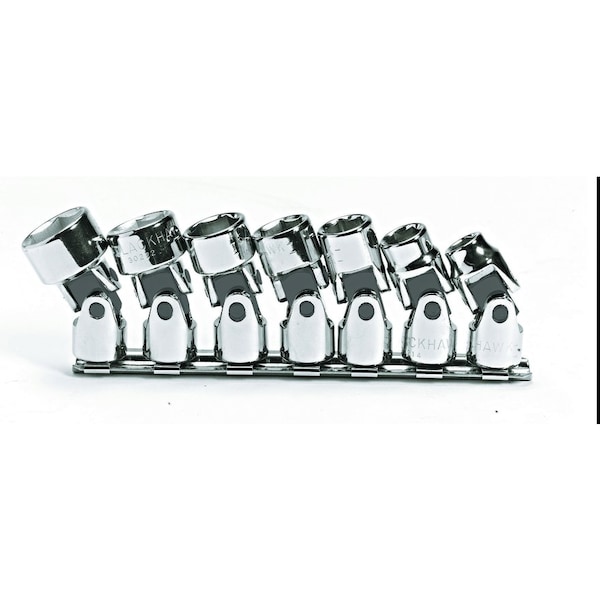 Proto SKT SET METRIC UNIV JOINT 3/8" DR 7 PC - PO207-M
