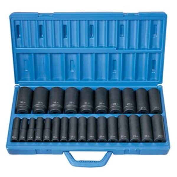 Light House Beauty 1/2 Inch Drive 26 Pieces Deep Length Metric Master Set - LI2571887