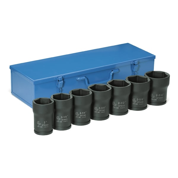 Grey Pneumatic SKT SET 3/4 DR-7PC TRUCK PINION LKNUT IM - GP8370