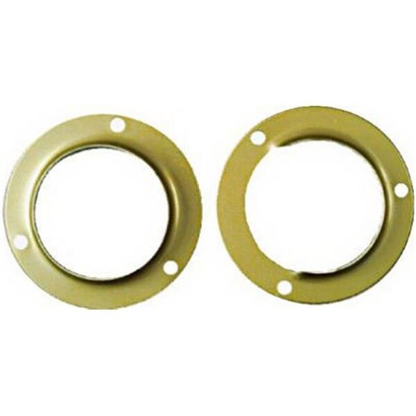Keen N191-551 1.37 in. Metal Closet Pole Socket Set; Bright Brass Finish - KE834490