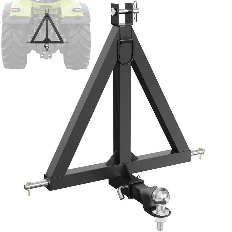 VEVOR 3 Point Hitch Receiver 2 in. Receiver Trailer Hitch Category 1 Tractor Tow Drawbar Adapter for Trailers Farm Equipment - SJXTJ2524YCSOXEDLV0