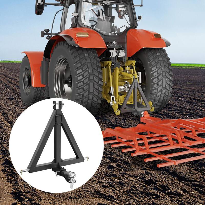VEVOR 3 Point Hitch Receiver 2 in. Receiver Trailer Hitch Category 1 Tractor Tow Drawbar Adapter for Trailers Farm Equipment - SJXTJ2524YCSOXEDLV0