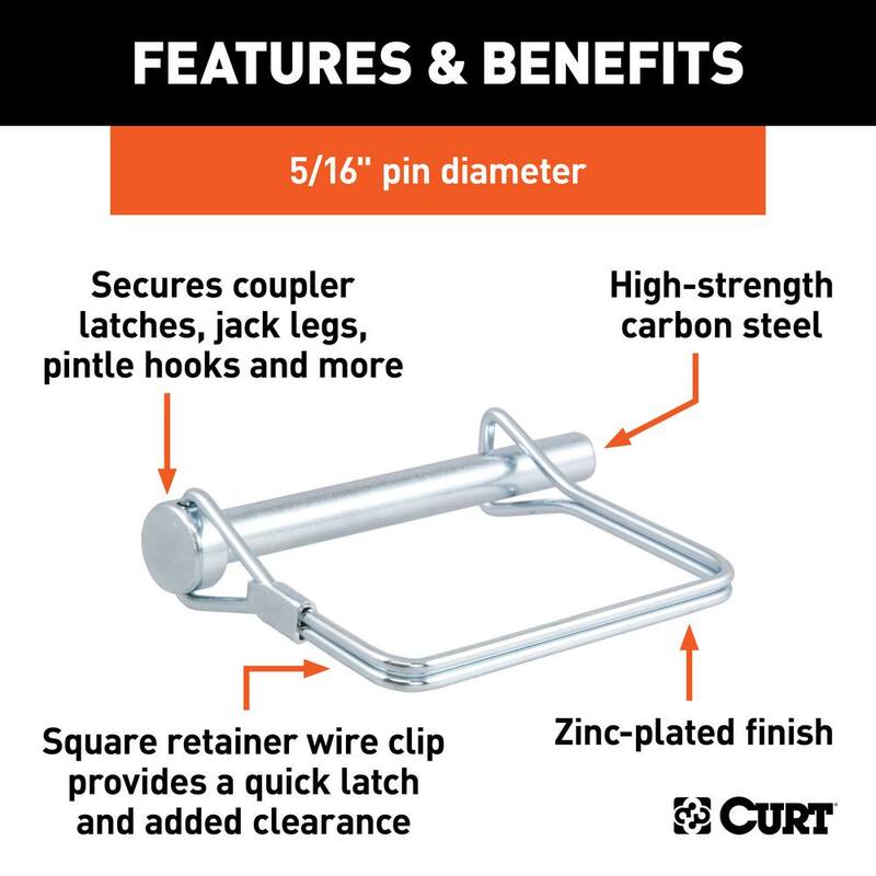 CURT 5/16 in. Safety Pin (3 in. Pin Length) - 25010
