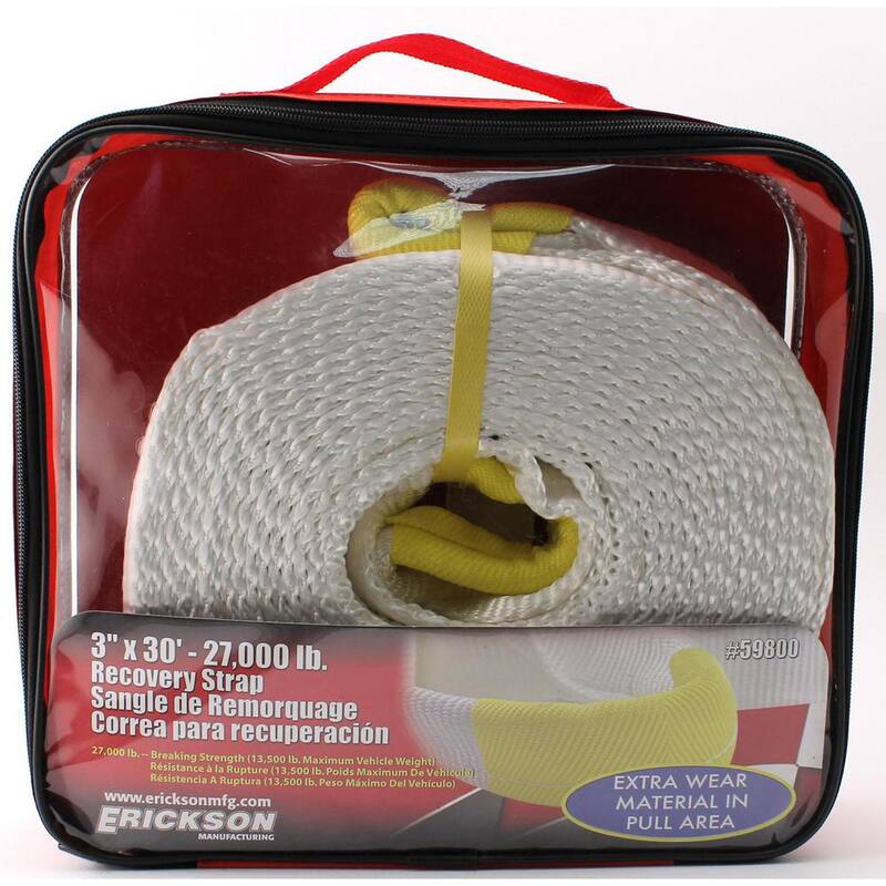 Erickson 30 ft. x 3 in. 27,000 lb. Recovery Strap Bulk - 59800