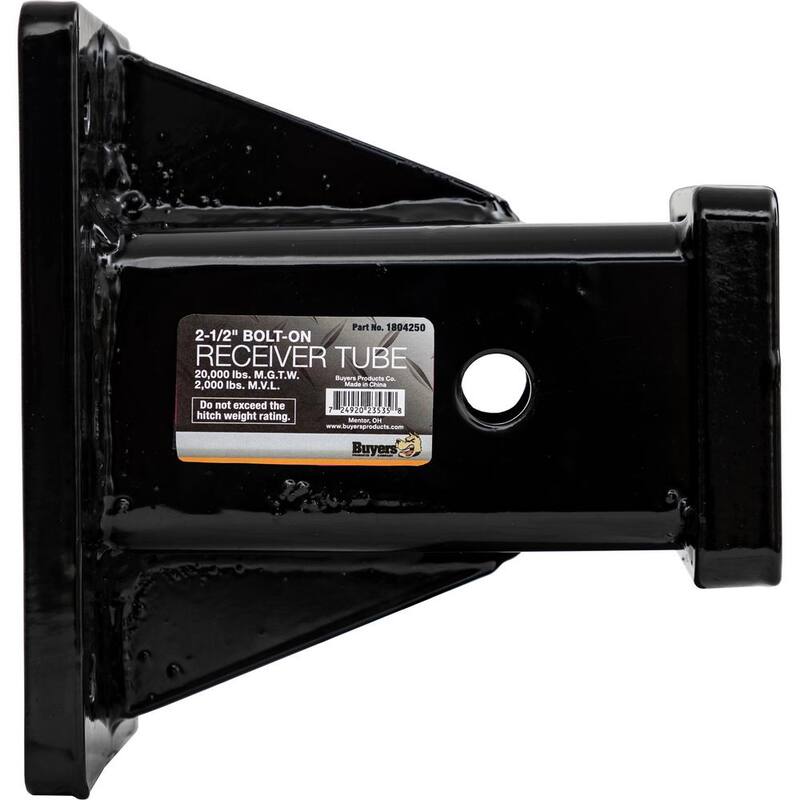 Buyers Products Company Bolt-On Receiver Tube for 2-1/2 in. Receivers - 1804250
