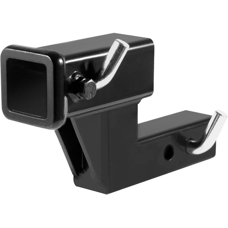 VEVOR Trailer Hitch Riser, for 2 in. Receiver with 4 in. Rise/Drop, Trailer Receiver Hitch Extender Extension Adapter, Black - TCYZSJGDK226MN6EVV0-730