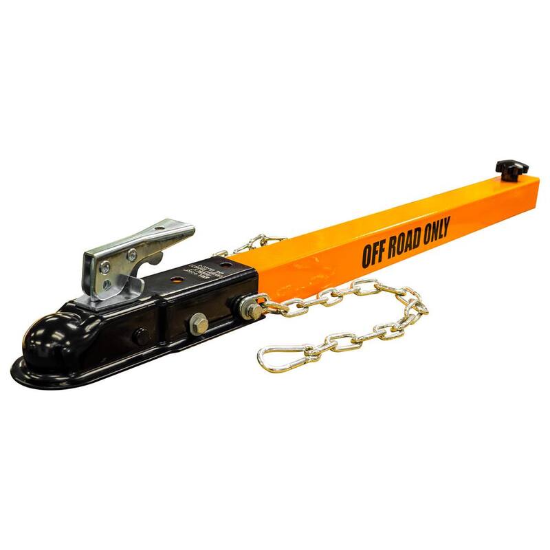 Power King 1-7/8 in. Ball Straight Tongue Coupler Tow Bar for Power King Stump Grinders - PK080325-H