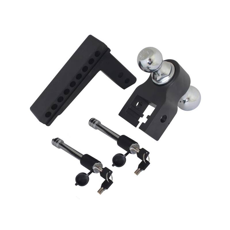 Trailer Valet Blackout 0 in. - 8 in. Drop 10000 lbs. Capacity Class IV Drop Hitch - Adjustable (2 in. Plus 2-5/16 in.) - BSDH0032