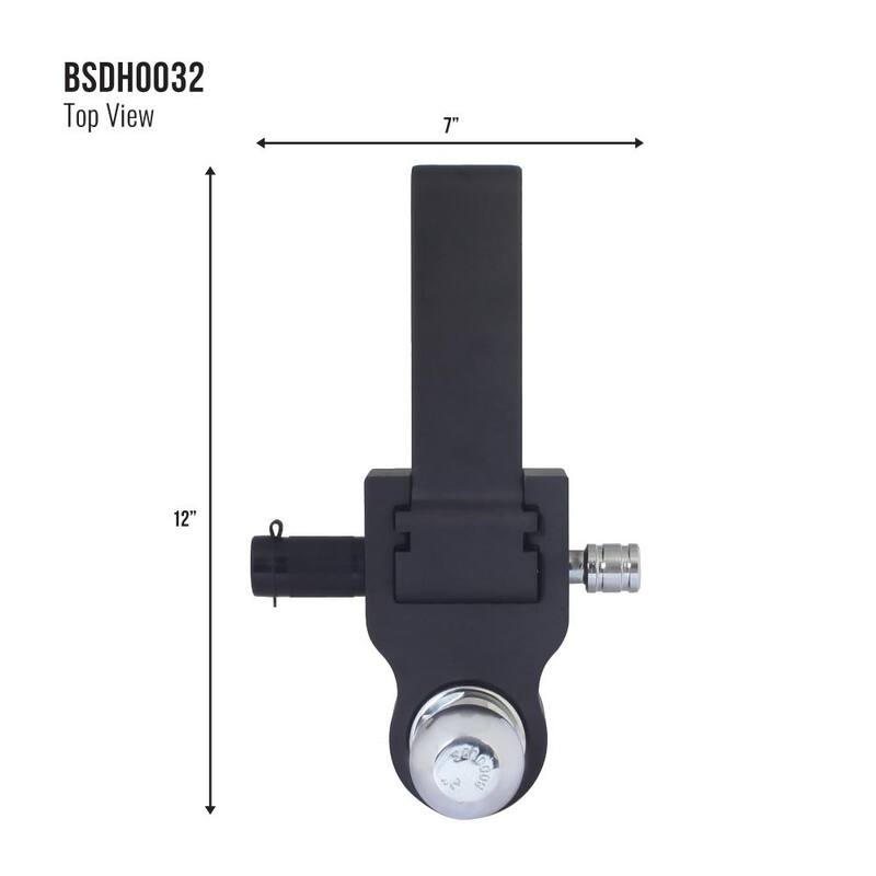 Trailer Valet Blackout 0 in. - 8 in. Drop 10000 lbs. Capacity Class IV Drop Hitch - Adjustable (2 in. Plus 2-5/16 in.) - BSDH0032