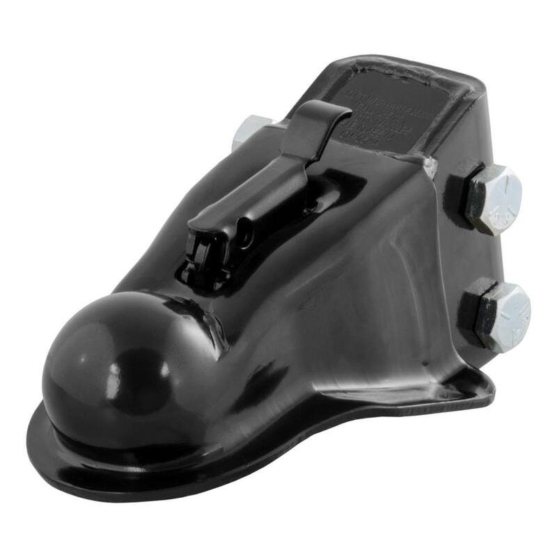 CURT 2-5/16" Channel-Mount Coupler with Easy-Lock (14,000 lbs., Black) - 25330