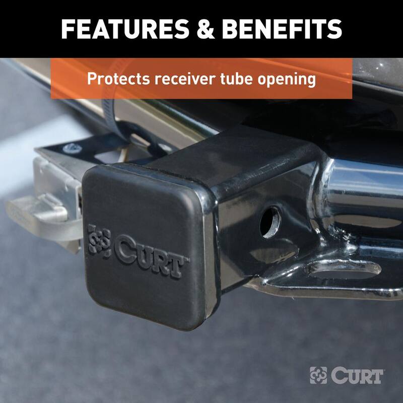 CURT 2" Rubber Hitch Tube Cover - 22272