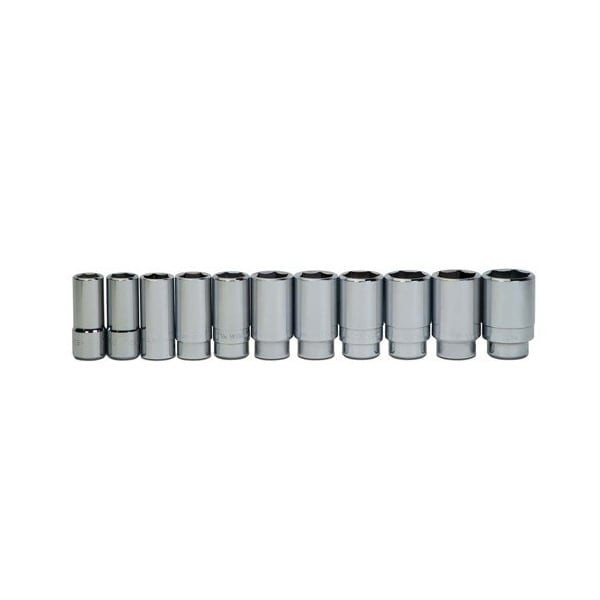 Williams Socket Set, 11 Pieces, 3/4 Inch Dr, Deep, 3/4 Inch Size - JHWWSHD11HRC
