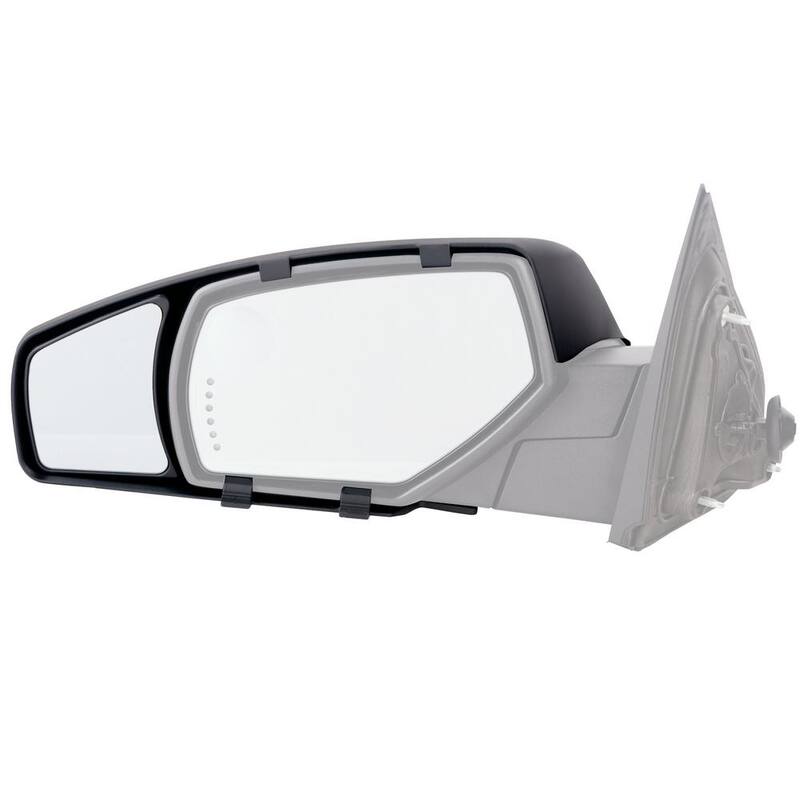 Snap & Zap Clip-on Towing Mirror Set for 2014 - 2018 Chevrolet Silverado/GMC Sierra - 80910