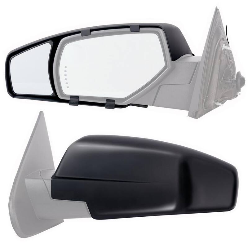 Snap & Zap Clip-on Towing Mirror Set for 2014 - 2018 Chevrolet Silverado/GMC Sierra - 80910