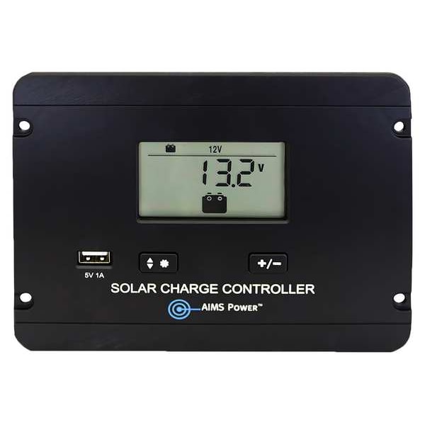 Aims Power Solar Charge Cntrllr, 30A, 24 V DC, 15 V DC - SCC30AFM