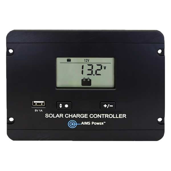 Aims Power Solar Charge Cntrllr, 30A, 24 V DC, 15 V DC - SCC30AFM
