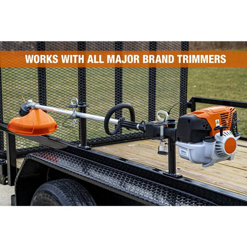Buyers Products Company 2-Position Trimmer Edger Rack Holder Open Landscape Trailer - LT18