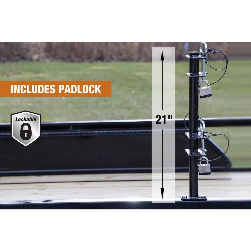 Buyers Products Company 2-Position Trimmer Edger Rack Holder Open Landscape Trailer - LT18