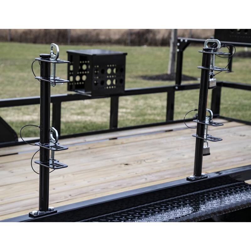 Buyers Products Company 2-Position Trimmer Edger Rack Holder Open Landscape Trailer - LT18