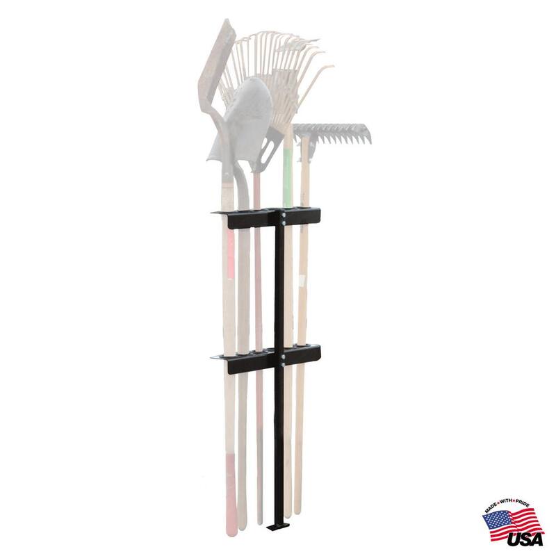 Buyers Products Company Vertical Open Landscape Trailer Hand Tool Holder Rack for Shovels Rakes and Other Tools - LT35