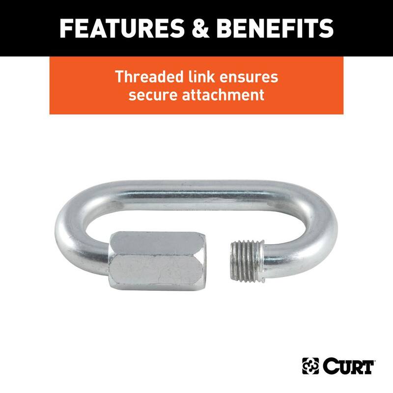 CURT 5/16" Quick Links (1,760 lbs., 2-Pack) - 82903