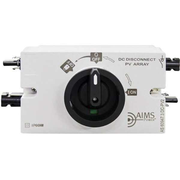 Aims Power Solar Dc Disconnect Switch Single Input/Output At 32A Ip66Nw Rated Outdoor Use Ok - DC1200V32A