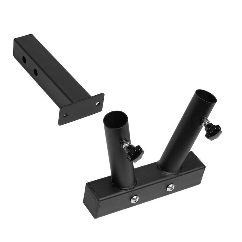 Stark 2 in. Universal Hitch Mount Double-Flag Pole Holder - 26512-H