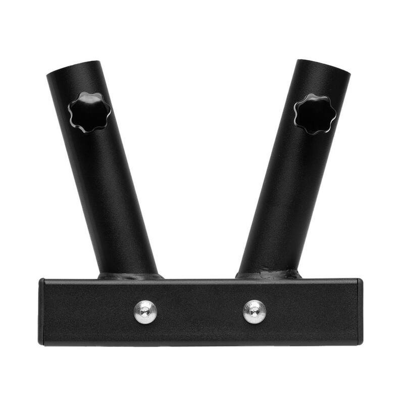 Stark 2 in. Universal Hitch Mount Double-Flag Pole Holder - 26512-H