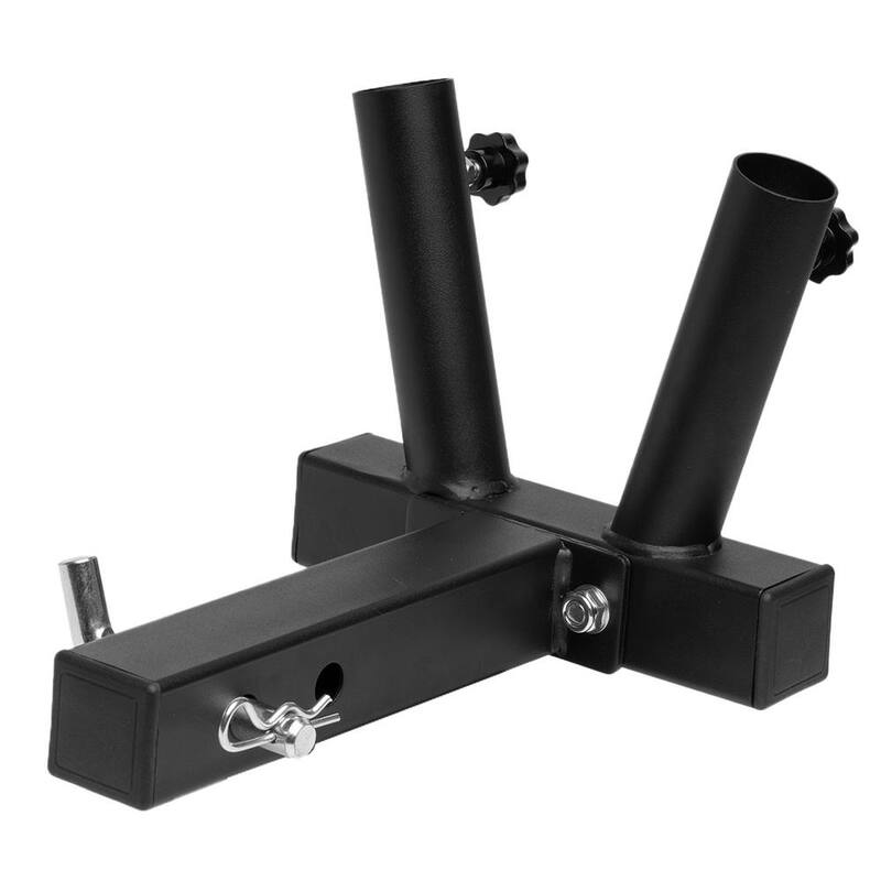 Stark 2 in. Universal Hitch Mount Double-Flag Pole Holder - 26512-H