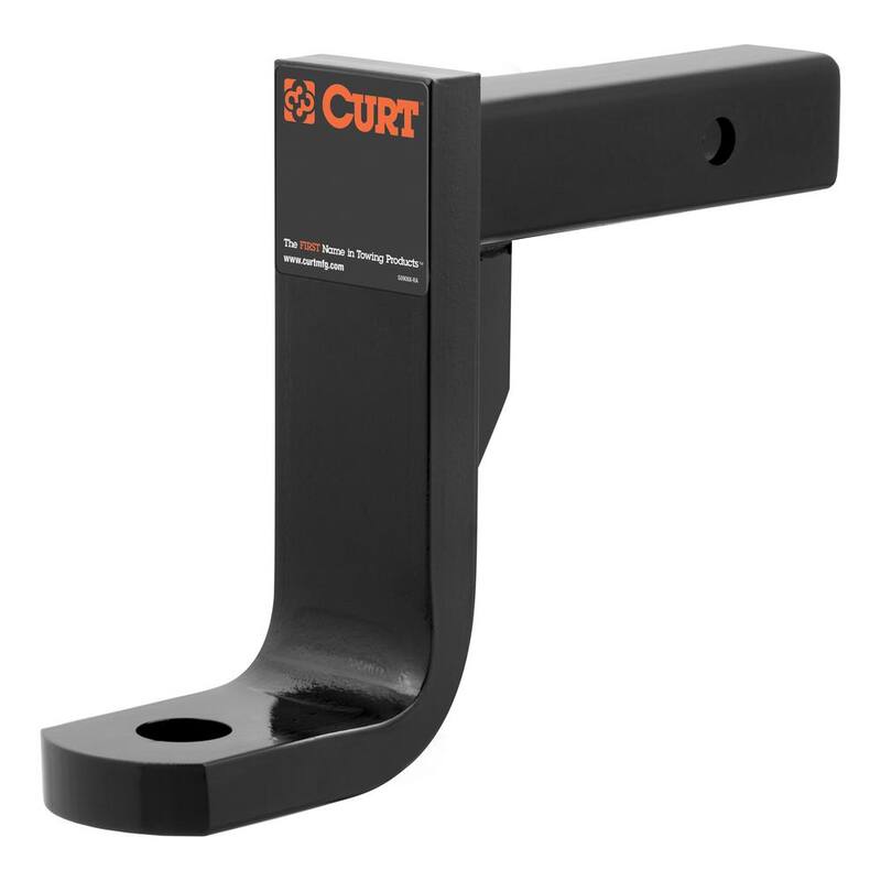 CURT Class 4 10,000 lbs. 8 in. Drop Trailer Hitch Ball Mount Draw Bar (2 in. Shank, 9-3/8 in. Long) - 45338