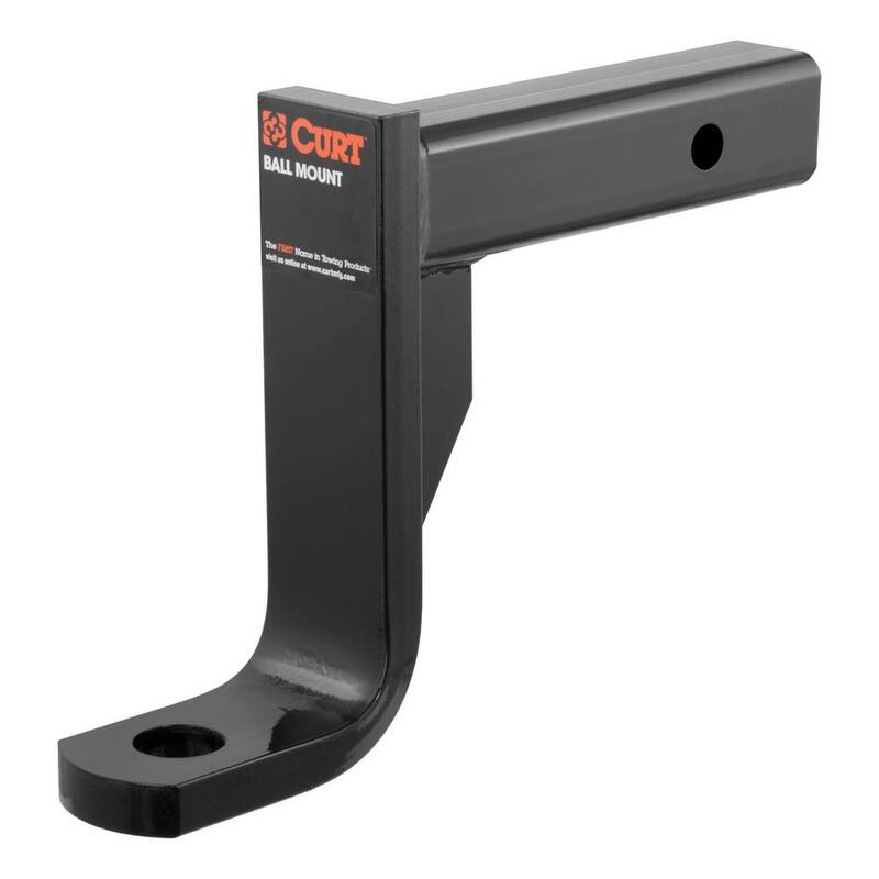 CURT Class 4 10,000 lbs. 8 in. Drop Trailer Hitch Ball Mount Draw Bar (2 in. Shank, 9-3/8 in. Long) - 45338