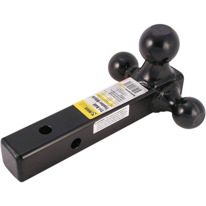 MaxxHaul Black Hollow Shaft Triple Ball Mount - 70270