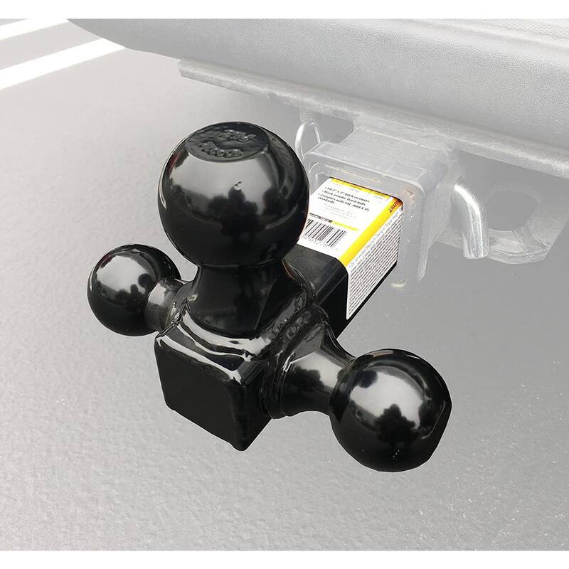 MaxxHaul Black Hollow Shaft Triple Ball Mount - 70270