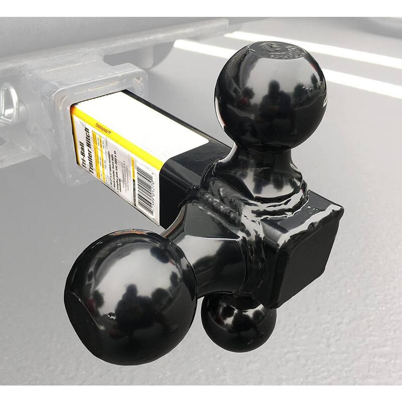 MaxxHaul Black Hollow Shaft Triple Ball Mount - 70270