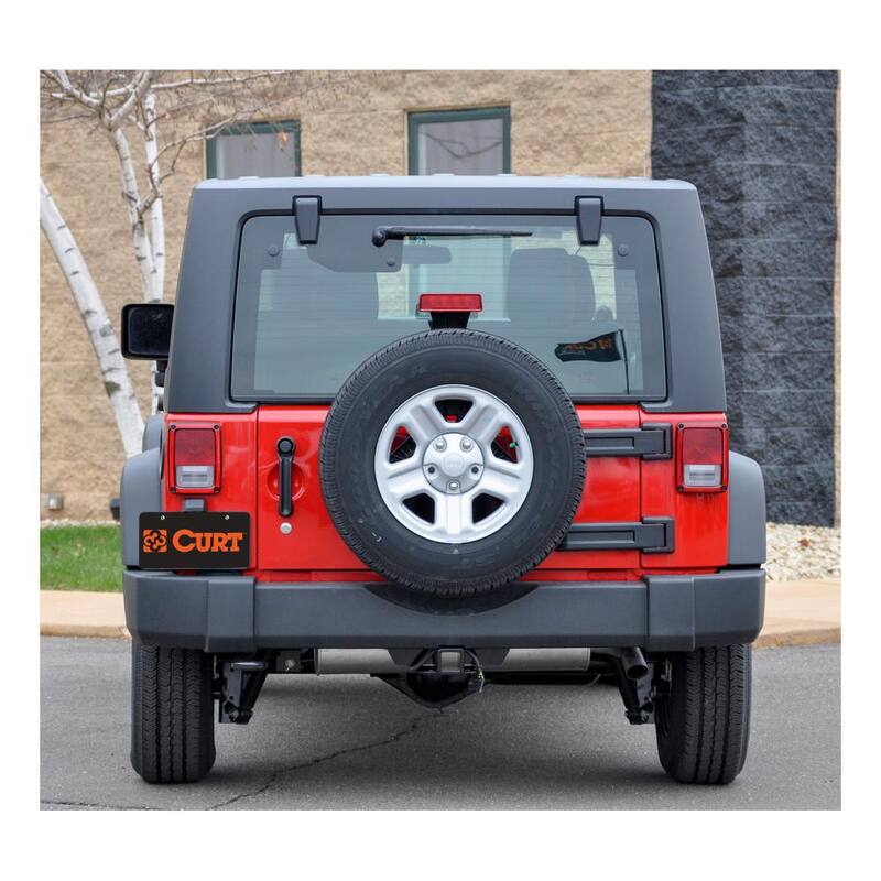 CURT Class 3 Trailer Hitch, 2 in. Receiver, Select Jeep Wrangler JK - 13432