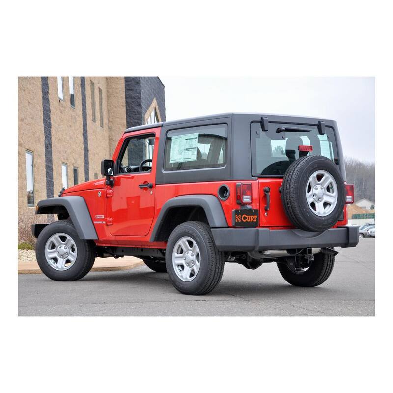 CURT Class 3 Trailer Hitch, 2 in. Receiver, Select Jeep Wrangler JK - 13432