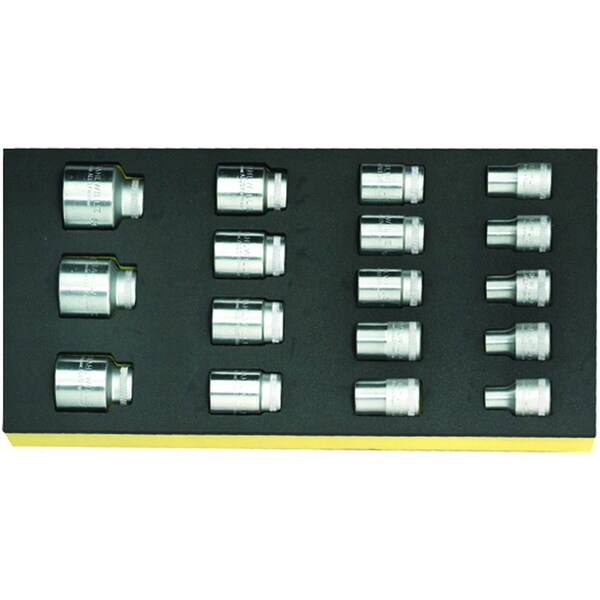 Stahlwille Tools Sockets i.TCS inlay No.TCS 52/17 1/3-tray17-pcs. - 96838177