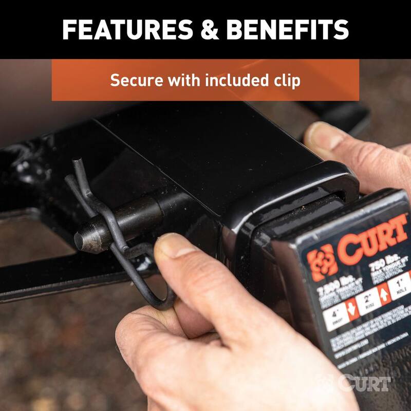 CURT 5/8 in. Hitch Pin (2 in. Receiver, Black) - 21578