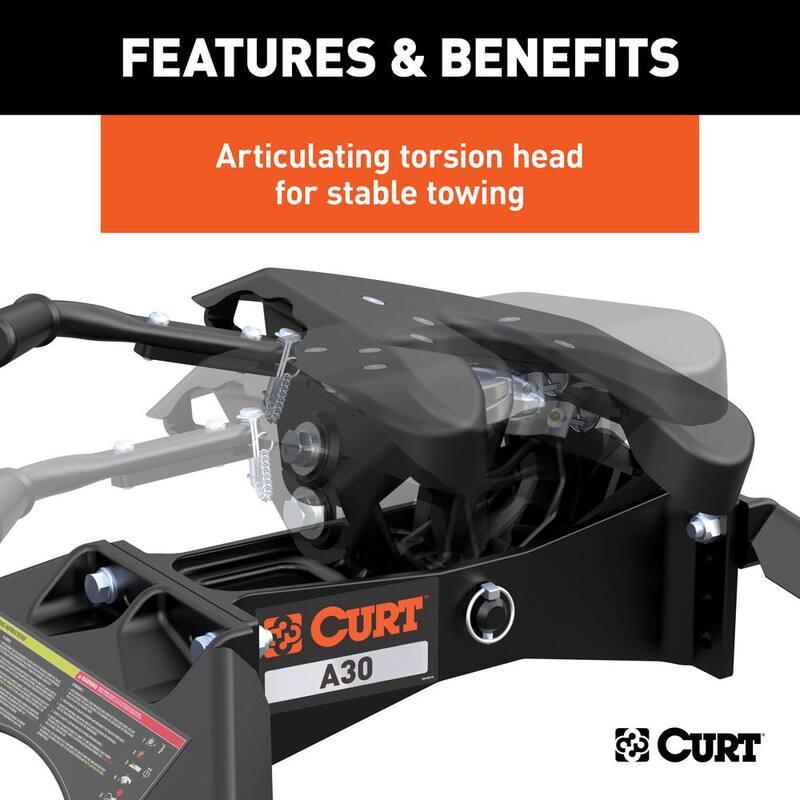 CURT A30 5th Wheel Hitch with GM Puck System Legs - 16070