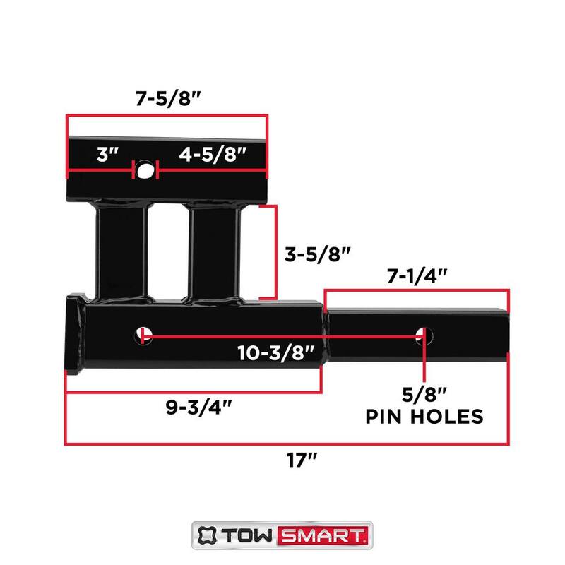 TowSmart 2 in. Dual Hitch Extension 4000 lbs. - 7063