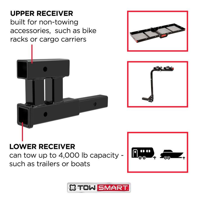 TowSmart 2 in. Dual Hitch Extension 4000 lbs. - 7063