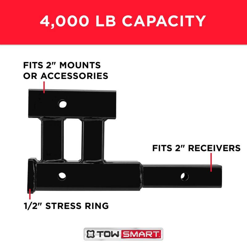 TowSmart 2 in. Dual Hitch Extension 4000 lbs. - 7063