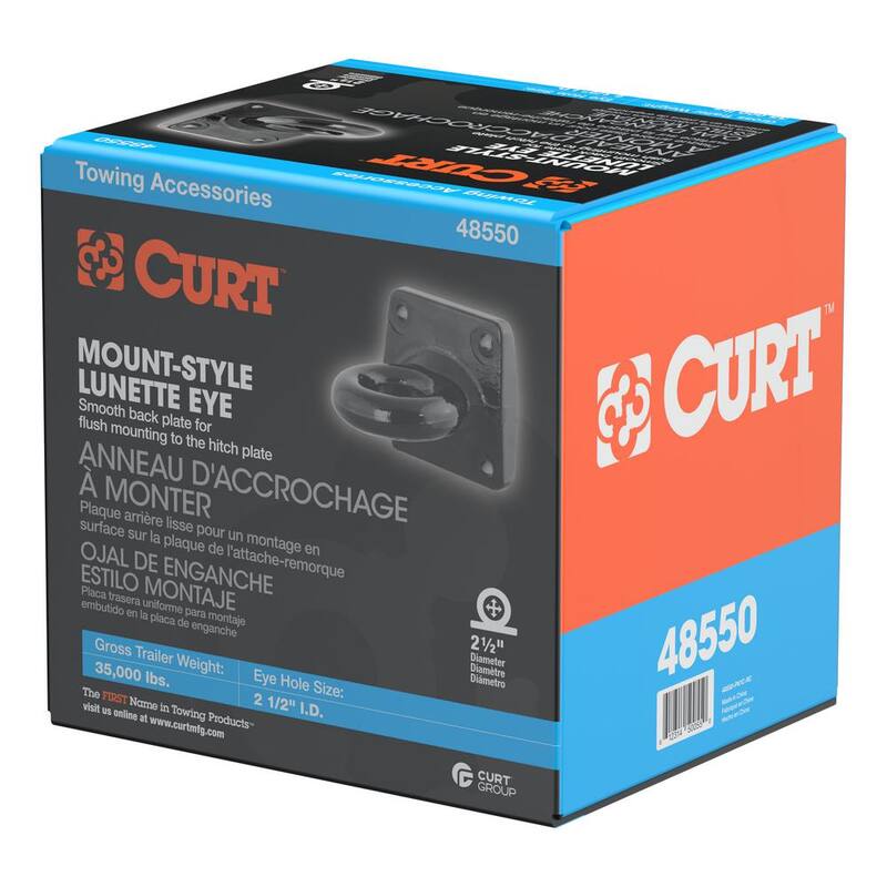 CURT Pintle Mount Lunette Eye (35,000 lbs., 2-1/2" I.D.) - 48550